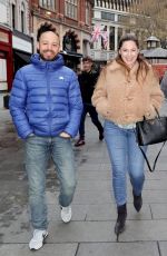KELLY BROOK and LUCY HOROBIN Leaves Heart Radio Studios in London 04/05/2022