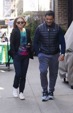 KELLY RIPA Leaves Greenwich Hotel in New York 04/01/2022
