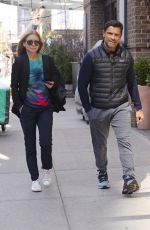KELLY RIPA Leaves Greenwich Hotel in New York 04/01/2022