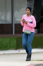 KELLY ROWLAND Leaves Pilates Class in Los Angeles 04/06/2022