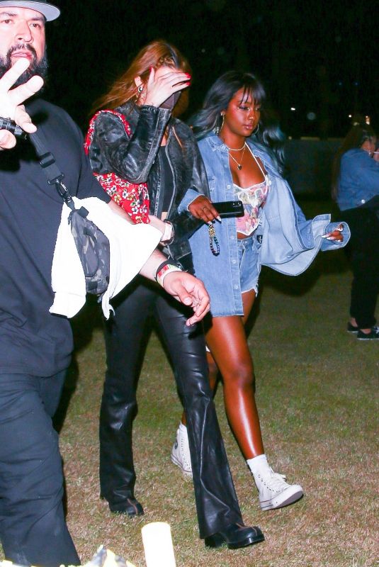 KENDALL JENNER and JUSTINE SKYE at Coachella Valley Music and Arts Festival in indio 04/15/2022