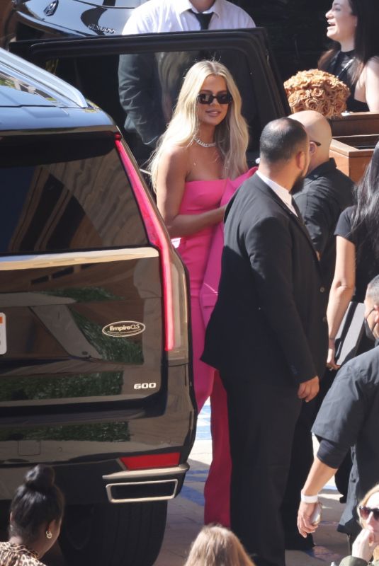 KHLOE KARDAHSIAN Arrives at Hulu Launch Party for The Kardashians in Malibu 04/06/2022