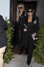 KHLOE KARDASHIAN and KRIS JENNER at Osteria Mozza Italian Restaurant in Hollywood 04/06/2022