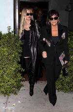 KHLOE KARDASHIAN and KRIS JENNR Leaves Kylie and Kendall
