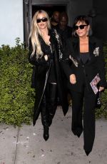 KHLOE KARDASHIAN and KRIS JENNR Leaves Kylie and Kendall