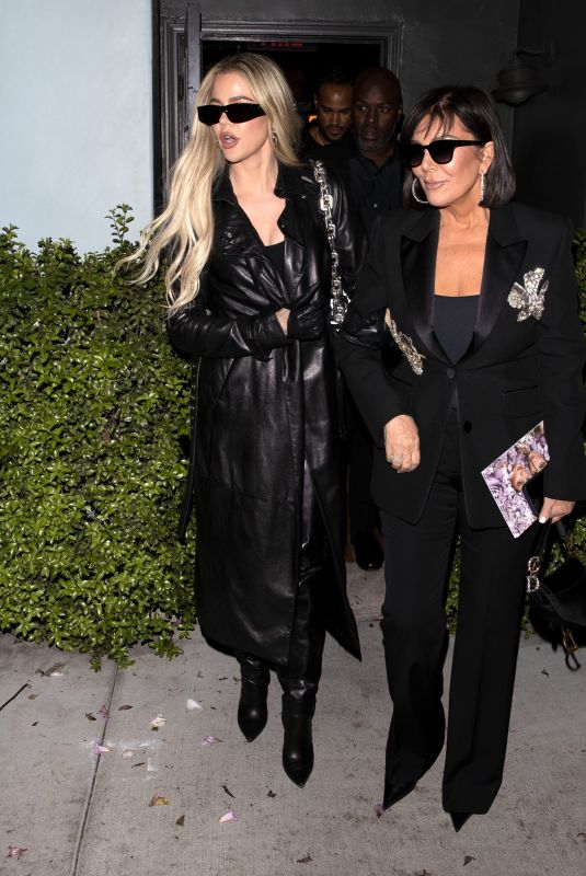 KHLOE KARDASHIAN and KRIS JENNR Leaves Kylie and Kendall