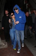 KIM KARDASHIAN and Pete Davidson at Dinner Date in Los Angeles 04/11/2022