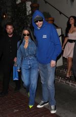 KIM KARDASHIAN and Pete Davidson at Dinner Date in Los Angeles 04/11/2022