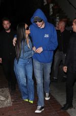 KIM KARDASHIAN and Pete Davidson at Dinner Date in Los Angeles 04/11/2022