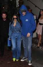 KIM KARDASHIAN and Pete Davidson at Dinner Date in Los Angeles 04/11/2022