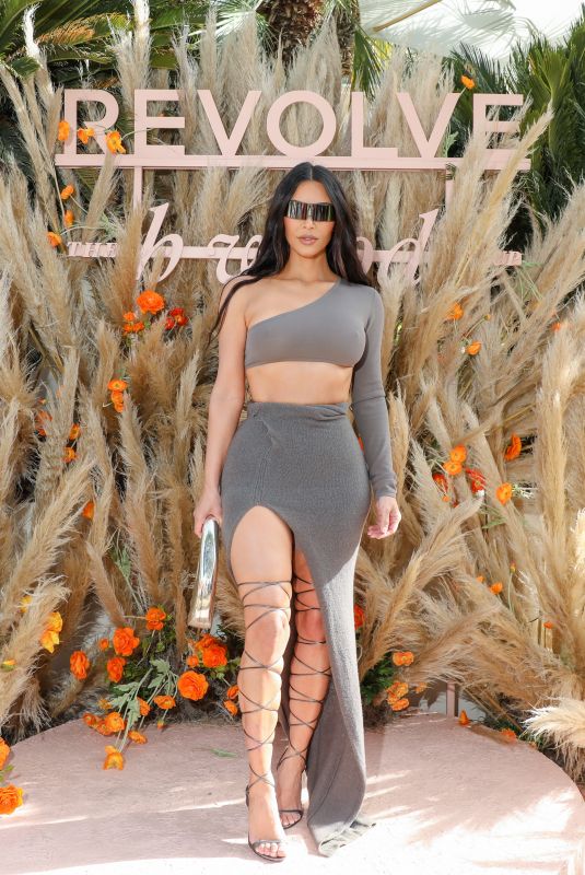 KIM KARDASHIAN at Revolve Festival at Coachella Valley Music and Arts Festival 04/16/2022