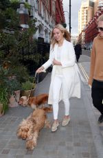 KIMBERLEY GARNER and Richard Dinan Out with Their Dogs in London 04/07/2022