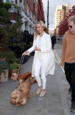 KIMBERLEY GARNER and Richard Dinan Out with Their Dogs in London 04/07/2022