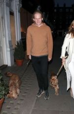 KIMBERLEY GARNER and Richard Dinan Out with Their Dogs in London 04/07/2022