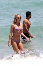 KIMBERLEY GARNER in Bikini at a Beach in Miami 04/27/2022