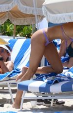 KIMBERLEY GARNER in Bikini at a Beach in Miami 04/27/2022