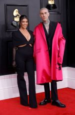 KOURTNEY KARDASHIAN and Travis Barker at 64th Annual Grammy Awards in Las Vegas 04/03/2022