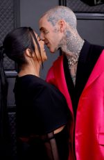 KOURTNEY KARDASHIAN and Travis Barker at 64th Annual Grammy Awards in Las Vegas 04/03/2022