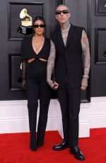 KOURTNEY KARDASHIAN and Travis Barker at 64th Annual Grammy Awards in Las Vegas 04/03/2022