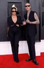 KOURTNEY KARDASHIAN and Travis Barker at 64th Annual Grammy Awards in Las Vegas 04/03/2022