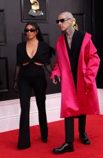 KOURTNEY KARDASHIAN and Travis Barker at 64th Annual Grammy Awards in Las Vegas 04/03/2022