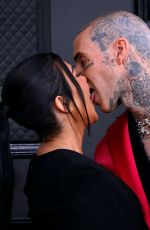 KOURTNEY KARDASHIAN and Travis Barker at 64th Annual Grammy Awards in Las Vegas 04/03/2022