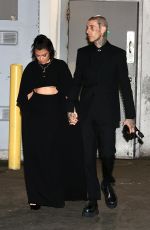 KOURTNEY KARDASHIAN and Travis Barker Leaves The Kardashian Launch Party in Hollywood 04/07/2022