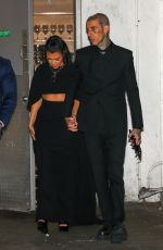 KOURTNEY KARDASHIAN and Travis Barker Leaves The Kardashian Launch Party in Hollywood 04/07/2022