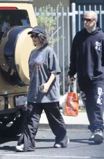 KOURTNEY KARDASHIAN and Travis Barker Out for Green Smoothies in Los Angeles 04/15/2022