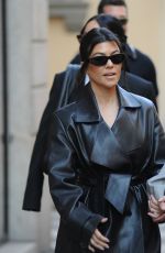 KOURTNEY KARDASHIAN and Travis Barker Out in Milan 04/27/2022