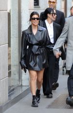 KOURTNEY KARDASHIAN and Travis Barker Out in Milan 04/27/2022