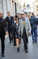 KOURTNEY KARDASHIAN and Travis Barker Out in Milan 04/27/2022