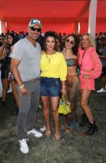 KYLE RICHARDS with her Daughter, Husband and TEDDI MELLENCAMO at Revolve Festival 04/16/2022