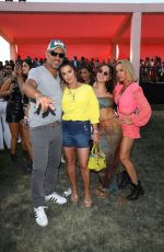 KYLE RICHARDS with her Daughter, Husband and TEDDI MELLENCAMO at Revolve Festival 04/16/2022
