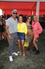 KYLE RICHARDS with her Daughter, Husband and TEDDI MELLENCAMO at Revolve Festival 04/16/2022