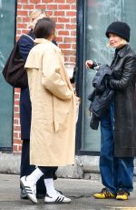 LARA BINGLE Out with Some Girlfriends in New York 04/04/2022
