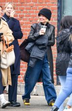 LARA BINGLE Out with Some Girlfriends in New York 04/04/2022