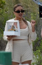 LARSA PIPPEN Hosts a Beach Birthday Party for Her Dog King in Miami 04/21/2022