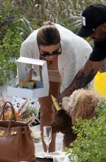 LARSA PIPPEN Hosts a Beach Birthday Party for Her Dog King in Miami 04/21/2022