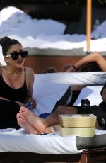 LARSA PIPPEN Relax by a Pool in Miami 04/19/2022