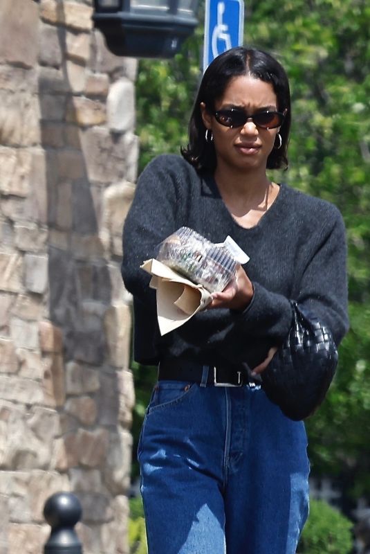 LAURA HARRIER Out and About in Los Feliz 04/28/2022