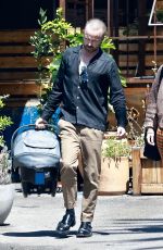 LAUREN PARSEKIAN and Aaron Paul Out with Their Newborn Baby in Los Feliz 04/06/202