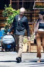 LAUREN PARSEKIAN and Aaron Paul Out with Their Newborn Baby in Los Feliz 04/06/202