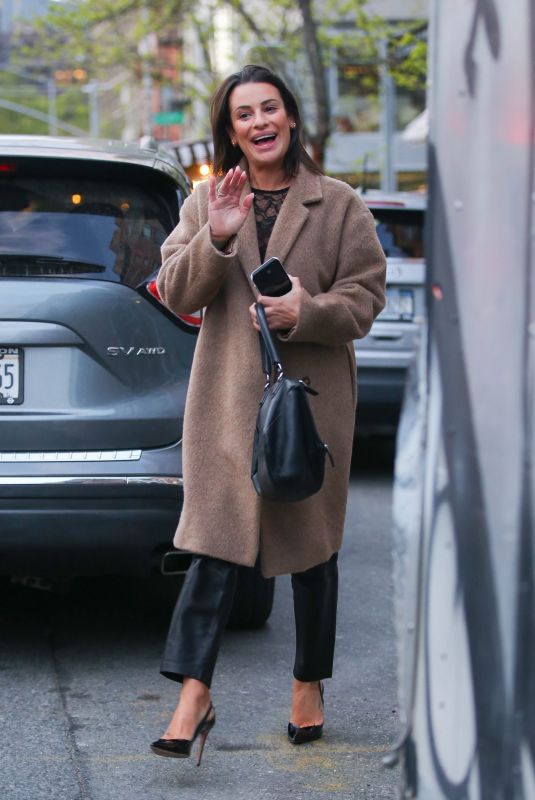 LEA MICHELE Out and About in New York 04/27/2022