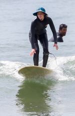 LEIGHTON MEESTER at a Surf Session in Malibu 04/26/2022