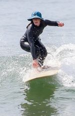 LEIGHTON MEESTER at a Surf Session in Malibu 04/26/2022