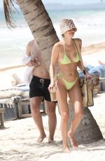 LEONIE HANNE in Bikini on the Beach in Tulum 04/27/2022