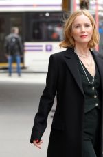 LESLE MANN Heading to Late Night with Seth Meyers in New York 04/04/2022