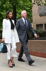 LILIAN DE CARVALHO MONTEIRO and Boris Becker Arrives at Southwark Crown Court in London 04/29/2022