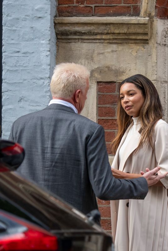 LILIAN DE CARVALHO MONTEIRO and Boris Becker Out in London 04/28/2022